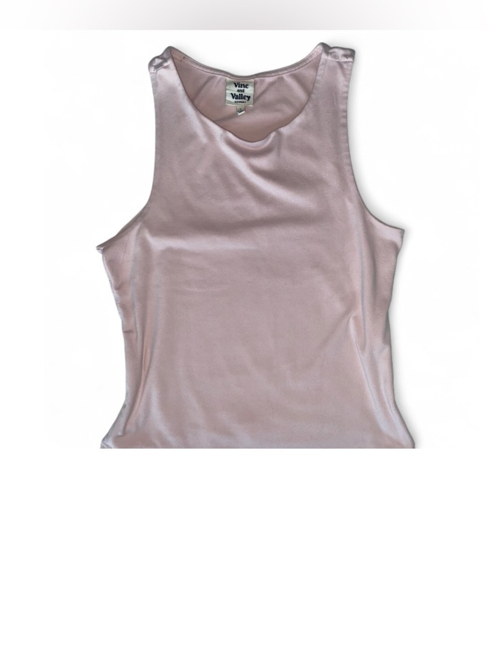 Women's Light Pink Sleeveless Tank Top